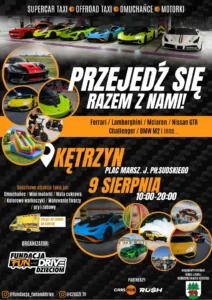 Ferrari, Lamborghini i McLaren w Kętrzynie. „Przejedź się razem z nami!”